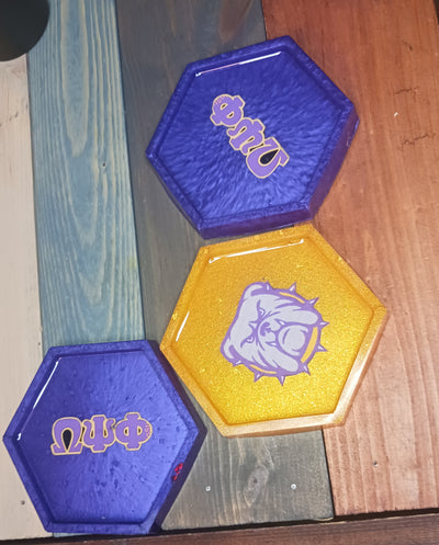 Customized Letters and Coaster